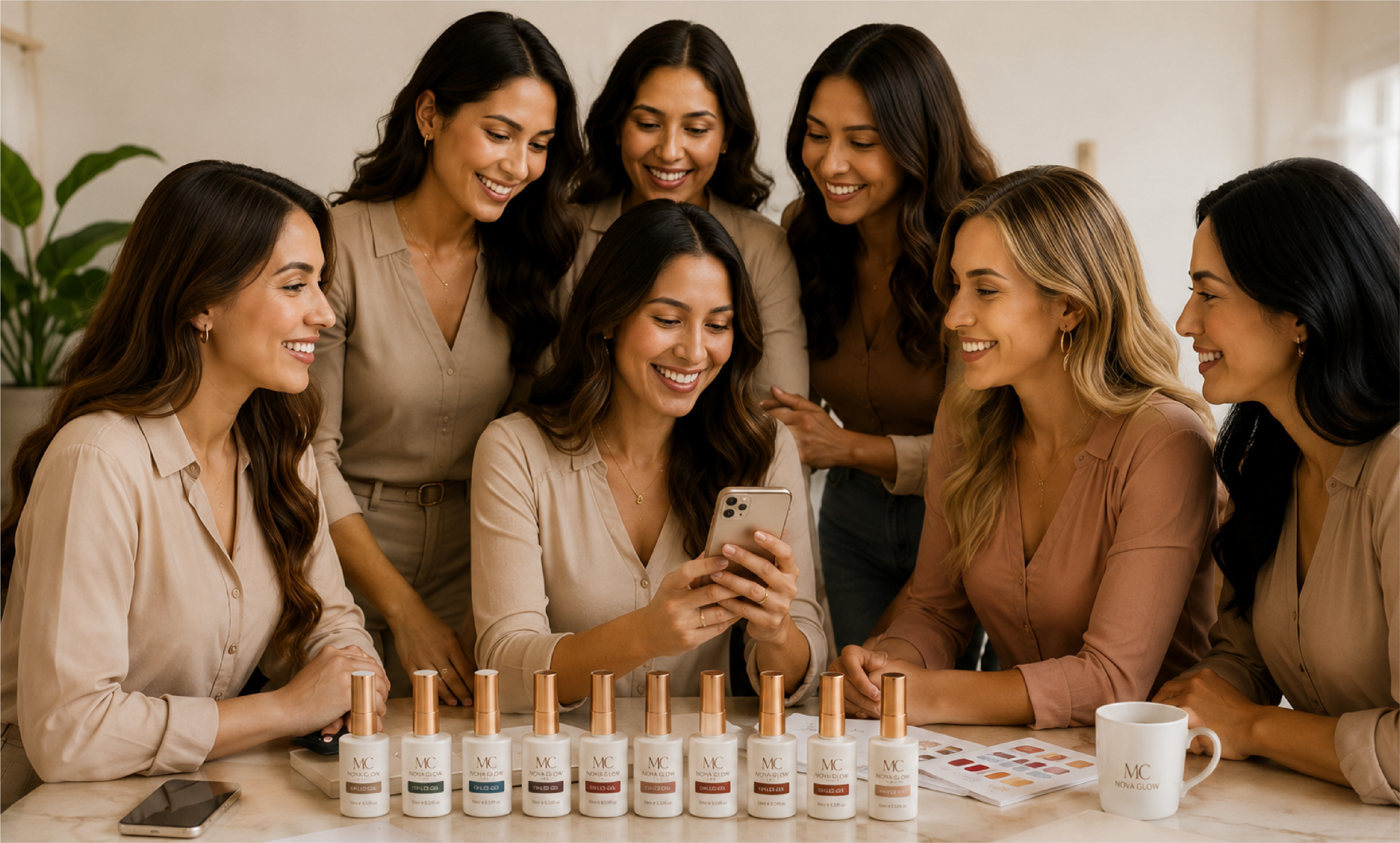 Embajadoras TeamGlow compartiendo en comunidad